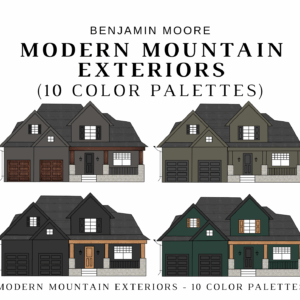 Benjamin Moore MODERN MOUNTAIN EXTERIORS Color Palette