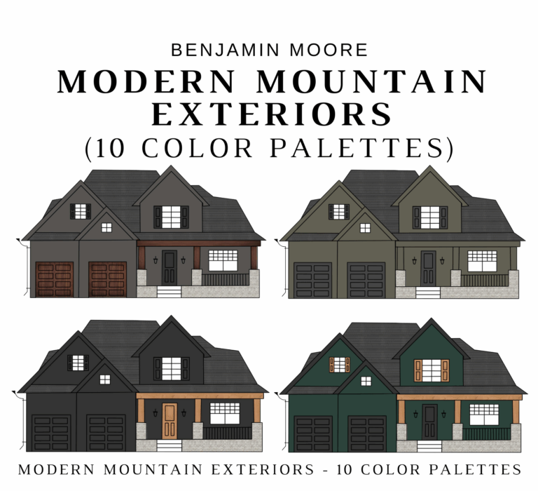 Benjamin Moore MODERN MOUNTAIN EXTERIORS Color Palette