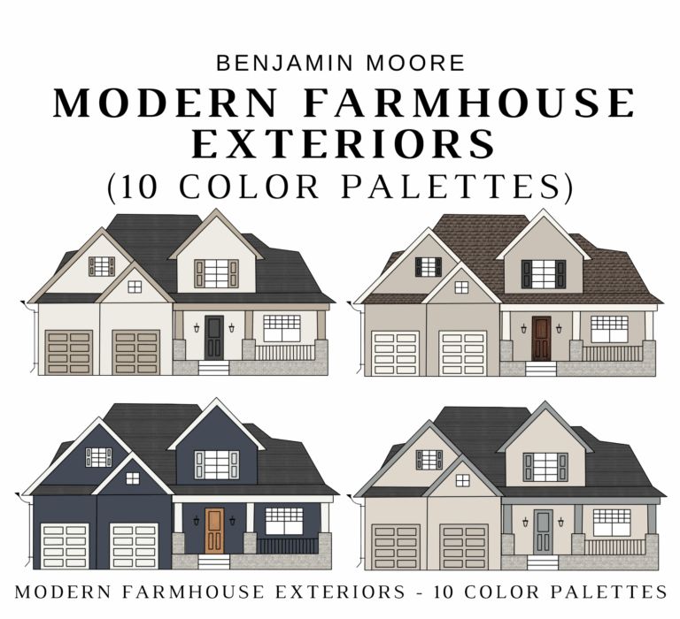 Benjamin Moore MODERN FARMHOUSE EXTERIORS Color Palette