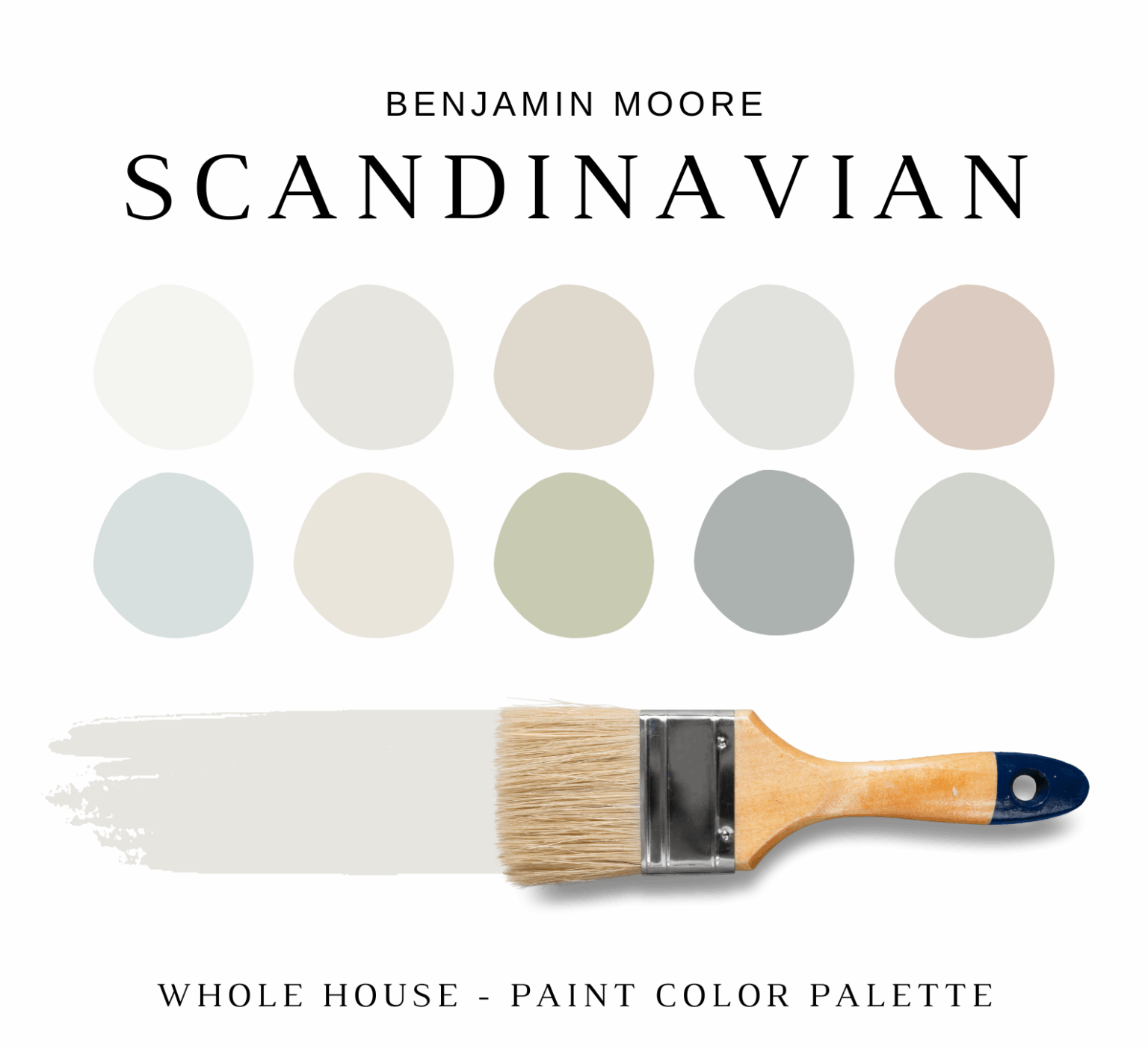 Curated visual reference: Picture Idea: Benjamin Moore Scandinavian Color Palette