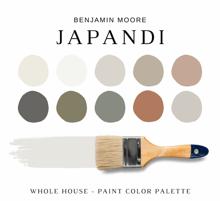 Benjamin Moore JAPANDI Color Palette