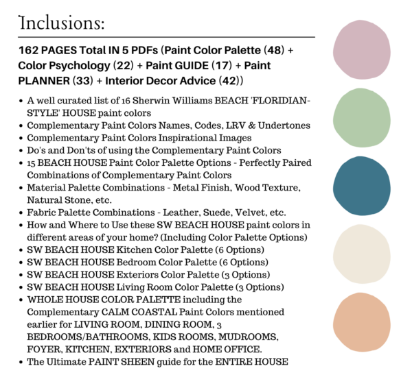 Sherwin Williams BEACH HOUSE Color Palette - NISH
