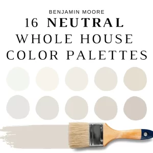 Benjamin Moore 16 NEUTRAL WHOLE HOUSE Color Palettes