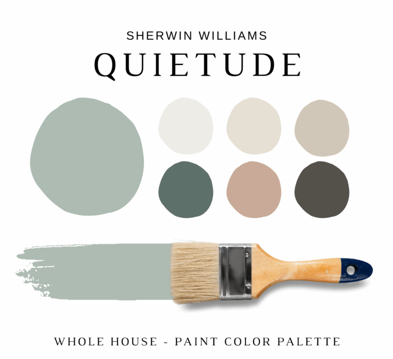 Sherwin Williams QUIETUDE Color Palette