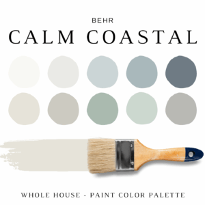 Behr CALM COASTAL Color Palette