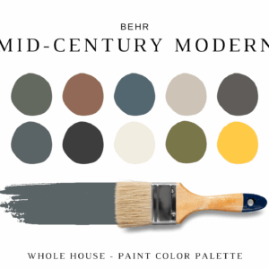 Behr MID-CENTURY MODERN Color Palette