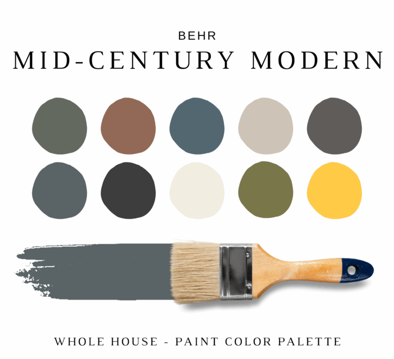 Behr MID-CENTURY MODERN Color Palette