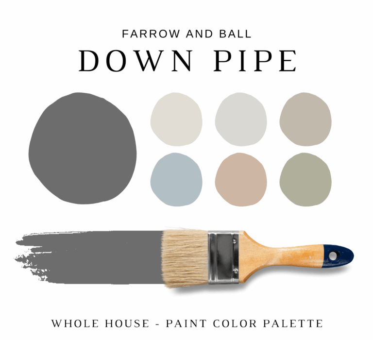 Farrow and Ball DOWN PIPE Color Palette