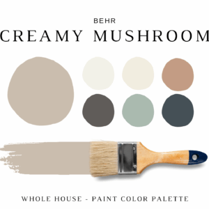 Behr CREAMY MUSHROOM Color Palette