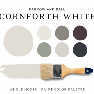 Farrow and Ball CORNFORTH WHITE Color Palette
