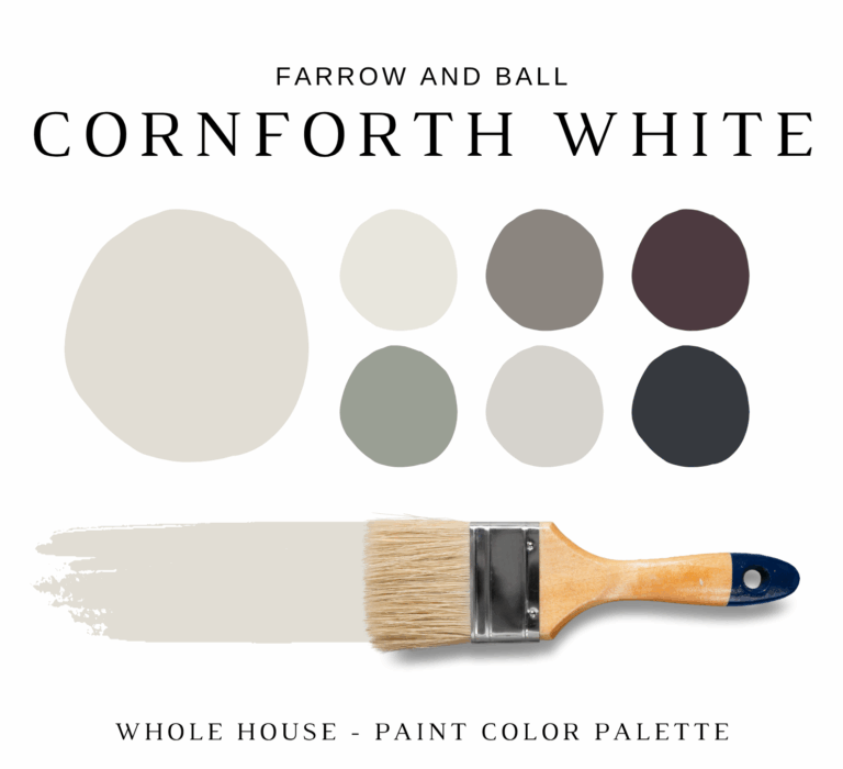 Farrow and Ball CORNFORTH WHITE Color Palette