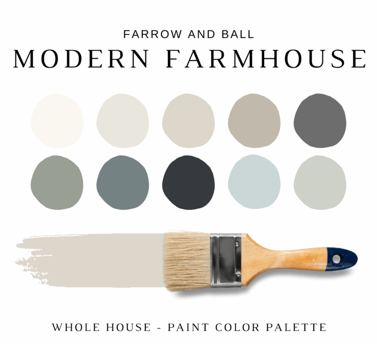 Farrow and Ball MODERN FARMHOUSE Color Palette