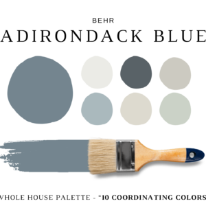 Behr ADIRONDACK BLUE Color Palette