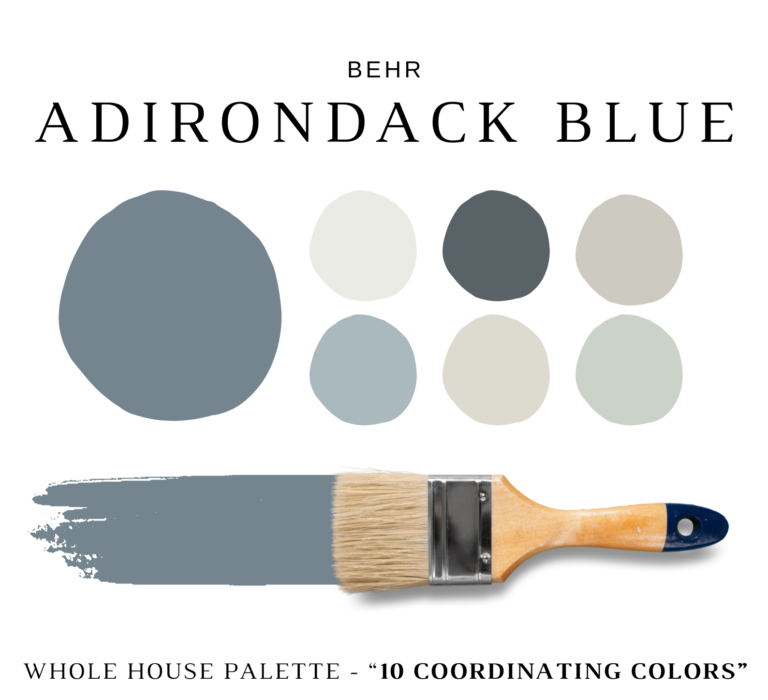 Behr ADIRONDACK BLUE Color Palette
