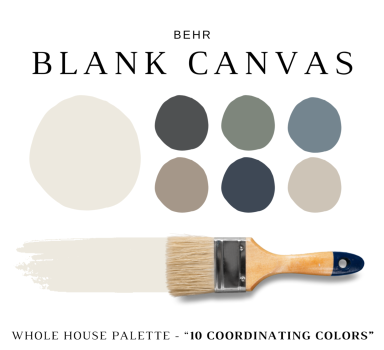 Behr BLANK CANVAS Color Palette