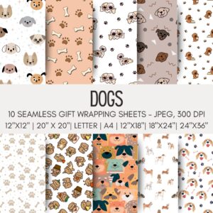Printable Gift Wrap for Dogs