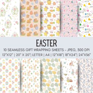 Easter Printable Gift Wrap