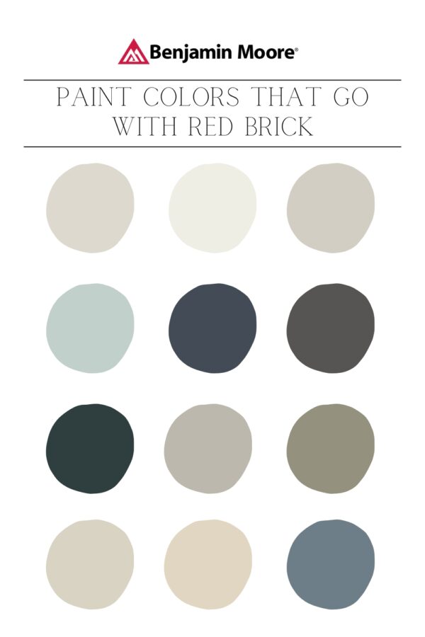 12 Benjamin Moore Paint Colors That Go With Red Brick - NISH