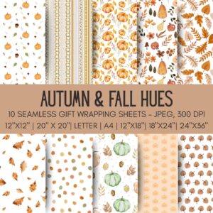 Fall Printable Gift Wrap
