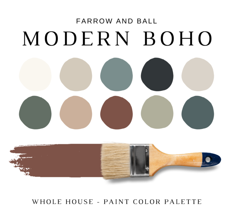 Farrow and Ball MODERN BOHO COLOR PALETTE