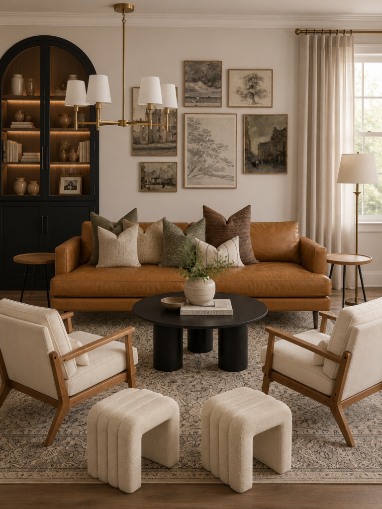 Mcgee transitional living room