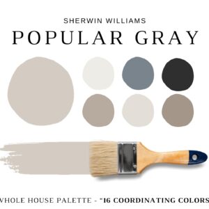 Sherwin Williams POPULAR GRAY Color Palette