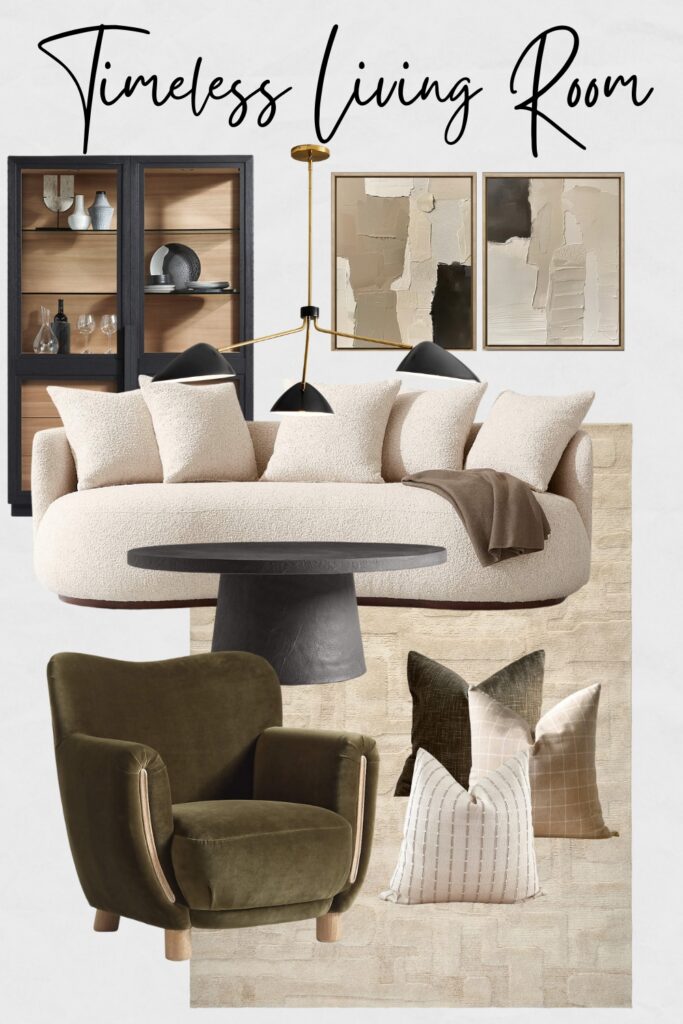 modern transitional living room
