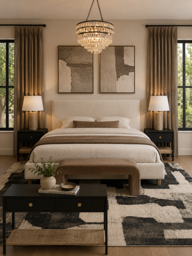 Warm Neutral Modern Bedroom
